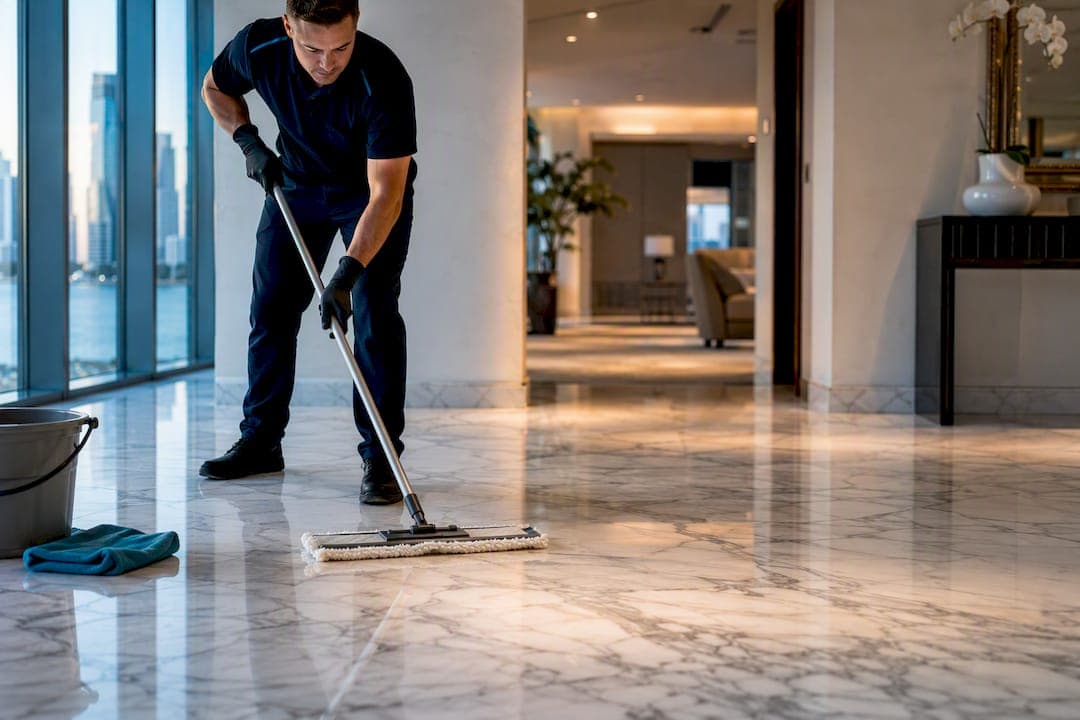 Homeowners' Daily & Weekly Marble Floor Cleaning and When to Call Pros